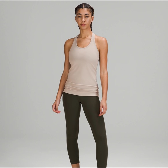 NWT lululemon Cool Racerback Tank *Everlux Raw Linen Size 4 - Picture 3 of 5